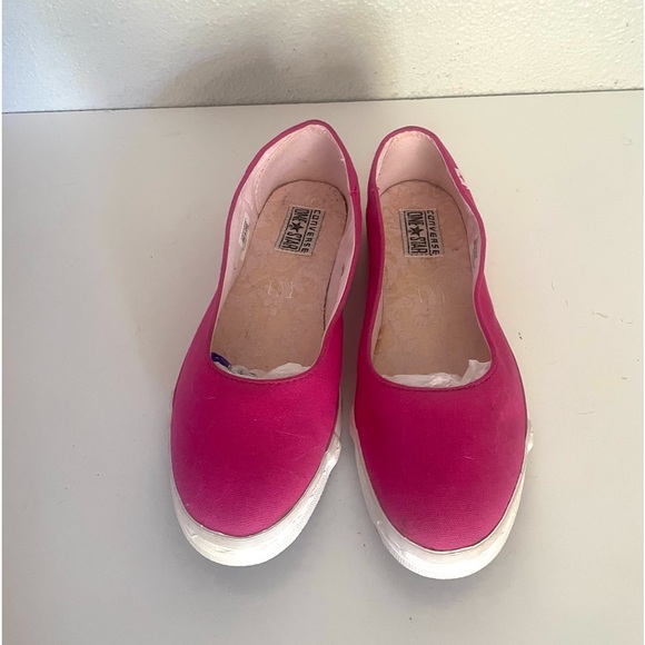 CONVERSE One Star woman’s pink canvas slip on shoes size 10 - Picture 2 of 11